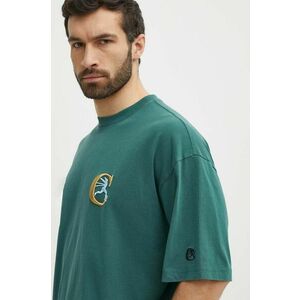 Champion Tricou din bumbac culoarea verde, cu imprimeu imagine