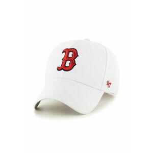 47brand șapcă MLB Boston Red Sox culoarea alb, cu imprimeu B-MVP02WBV-WH imagine