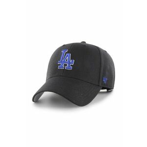 47brand șapcă MLB Los Angeles Dodgers culoarea negru, cu imprimeu B-MVP12WBV-BKR imagine