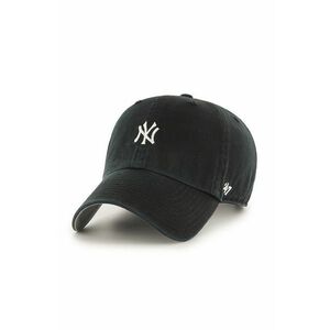 47brand șapcă MLB New York Yankees culoarea negru, cu imprimeu B-BSRNR17GWS-BK imagine