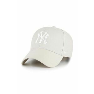 47brand șapcă din amestec de lână MLB New York Yankees culoarea bej, cu imprimeu B-MVPSP17WBP-BNG imagine