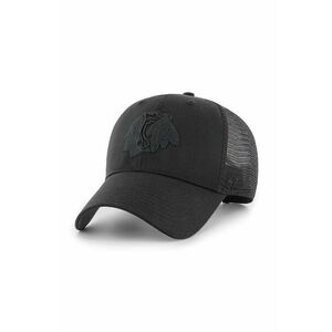 47brand șapcă NHL Chicago Blackhawks culoarea negru, cu imprimeu H-BRANS04CTP-BKC imagine