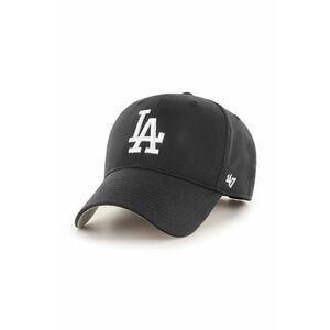 47brand șapcă de baseball din bumbac MLB Los Angeles Dodgers culoarea negru, cu imprimeu imagine