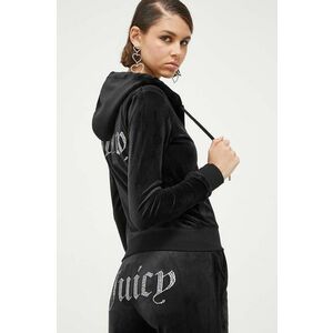 Juicy Couture bluza femei, culoarea negru, cu imprimeu imagine