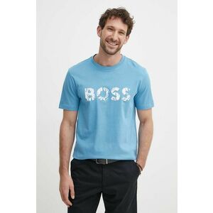 BOSS tricou din bumbac BOSS ORANGE cu imprimeu imagine