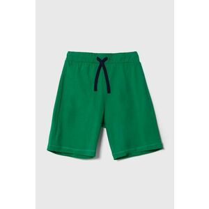 United Colors of Benetton Pantaloni copii culoarea verde, cu imprimeu imagine