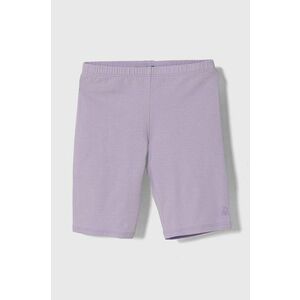 United Colors of Benetton pantaloni scurti copii culoarea violet, neted imagine