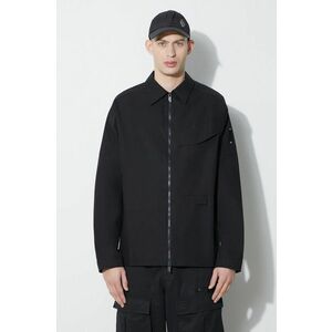 A-COLD-WALL* jachetă de bumbac Zip Overshirt culoarea negru, de tranziție, oversize, ACWMSH138A imagine