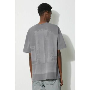 A-COLD-WALL* tricou din bumbac Discourse T-Shirt bărbați, culoarea gri, cu imprimeu, ACWMTS187 imagine