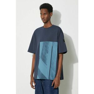 A-COLD-WALL* tricou din bumbac Strand T-Shirt bărbați, culoarea bleumarin, cu imprimeu, ACWMTS189 imagine