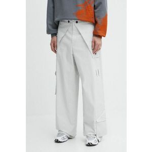 A-COLD-WALL* pantaloni Overlay Cargo Pant barbati, culoarea gri, cu fason cargo, ACWMB276 imagine