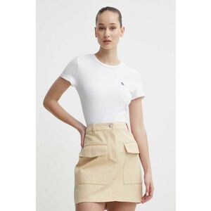 Abercrombie & Fitch tricou femei, culoarea alb imagine