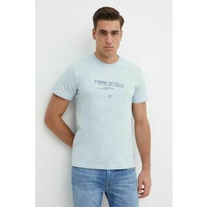 Pepe Jeans tricou din bumbac CINTHOM barbati, cu imprimeu, PM509369 imagine