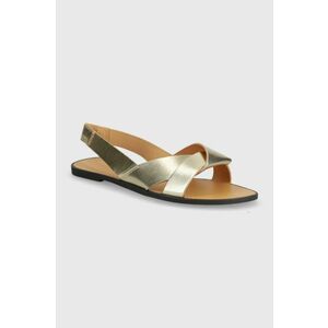 Vagabond Shoemakers sandale de piele TIA 2.0 femei, culoarea auriu, 5531-083-81 imagine