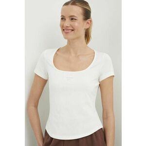 Reebok Classic tricou Wardrobe Essentials femei, culoarea bej, 100076094 imagine