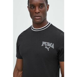 Puma tricou din bumbac SQUAD bărbați, culoarea negru, cu imprimeu, 678968 imagine