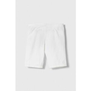 United Colors of Benetton pantaloni scurti copii culoarea alb, neted imagine
