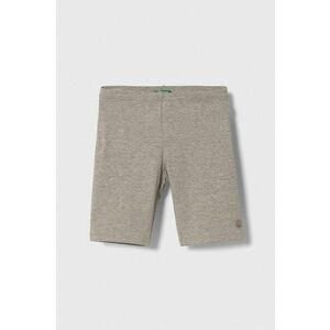 United Colors of Benetton pantaloni scurti copii culoarea gri, neted imagine
