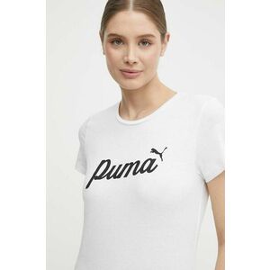 Puma tricou din bumbac femei, culoarea bej, 679315 imagine