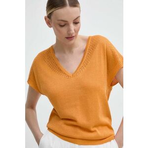 Morgan pulover femei, culoarea portocaliu, light imagine