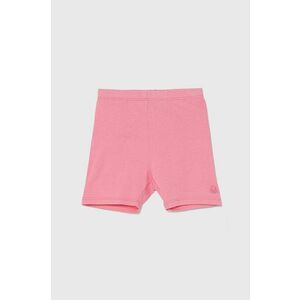 United Colors of Benetton pantaloni scurti copii culoarea roz, neted imagine