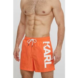 Karl Lagerfeld pantaloni scurti de baie culoarea portocaliu imagine