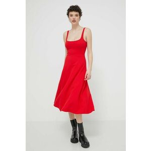 Desigual rochie HARIA culoarea rosu, mini, evazati, 24SWVK06 imagine