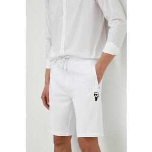 Karl Lagerfeld pantaloni scurți bărbați, culoarea alb 542900.705032 imagine