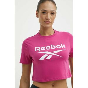 Reebok tricou din bumbac Identity femei, culoarea roz, 100037588 imagine
