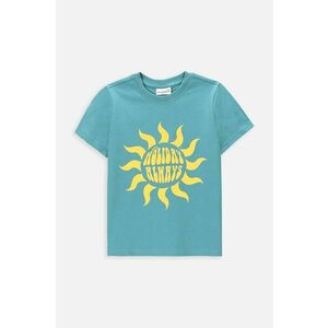 Coccodrillo tricou de bumbac pentru copii culoarea turcoaz, cu imprimeu imagine