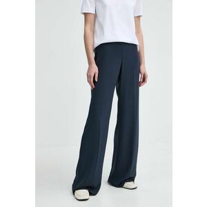 MAX&Co. pantaloni femei, culoarea bleumarin, drept, high waist, 2418131034200 2418130000000 imagine