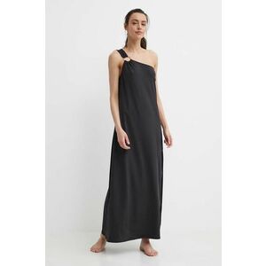 MICHAEL Michael Kors rochie de plaja ONE SHOULDER DRESS culoarea negru, MM7M038 imagine