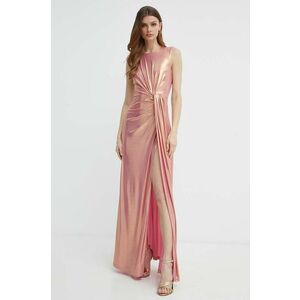 Silvian Heach rochie culoarea roz, maxi, evazati imagine