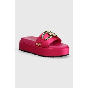 Buffalo papuci Noa Slide Chain femei, culoarea roz, cu platforma, 1602236.MAG imagine