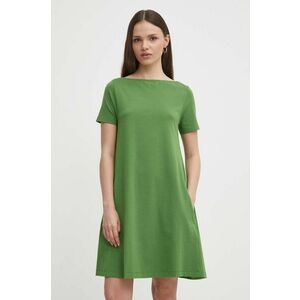 United Colors of Benetton rochie culoarea verde, mini, drept imagine