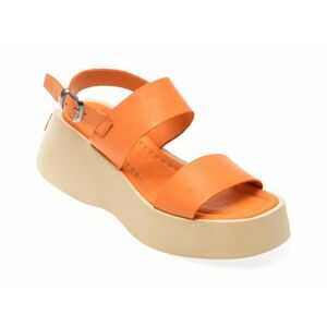 Sandale casual FLAVIA PASSINI portocalii, 500500, din piele naturala imagine