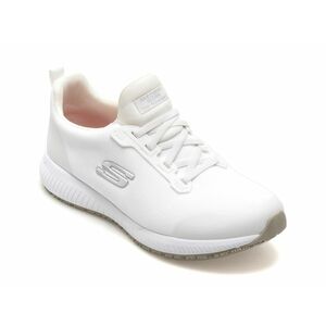 Pantofi sport SKECHERS albi, SQUAD SR, din material textil imagine