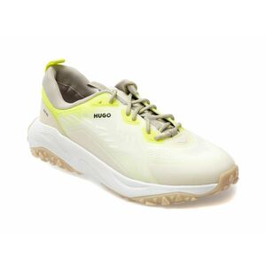 Pantofi sport HUGO albi, 7156, din piele ecologica imagine
