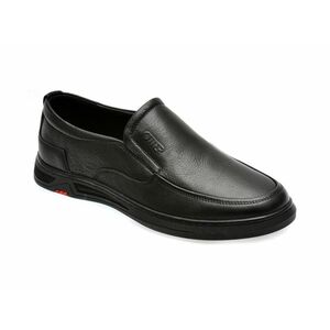 Pantofi casual OTTER negri, L24001, din piele naturala imagine
