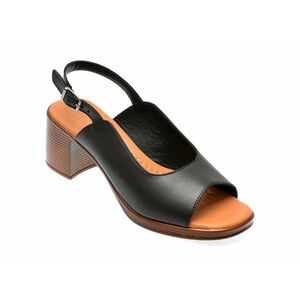 Sandale casual FLAVIA PASSINI negre, 13101, din piele naturala imagine