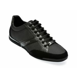 Pantofi sport BOSS negri, 8265, din material textil imagine
