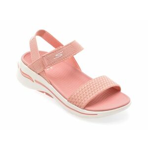 Sandale casual SKECHERS roz, 140264, din material textil imagine