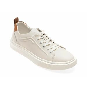 Pantofi casual OTTER albi, 3321, din piele naturala imagine