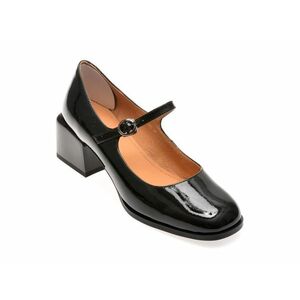 Pantofi casual FLAVIA PASSINI negri, 1193, din piele naturala lacuita imagine