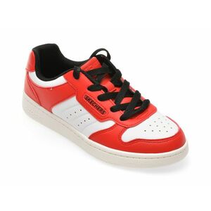 Pantofi sport SKECHERS rosii, 405639L, din piele ecologica imagine