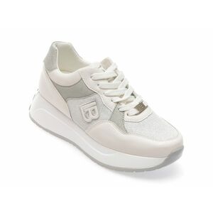 Pantofi sport LAURA BIAGIOTTI albi, 8414, din material textil imagine