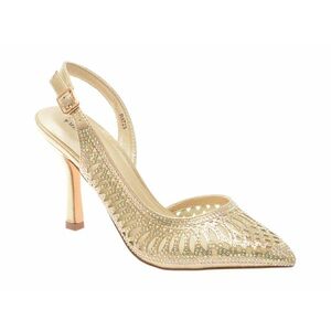 Pantofi eleganti EPICA BY MENBUR aurii, 24723, din material textil si piele ecologica imagine