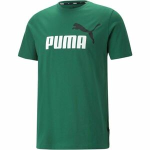 Puma ESS + 2 COL LOGO TEE Tricou bărbați, verde, mărime imagine