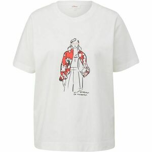 s.Oliver RL T-SHIRT Tricou de damă, alb, mărime imagine