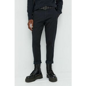 Abercrombie & Fitch pantaloni barbati, culoarea negru, cu fason chinos imagine